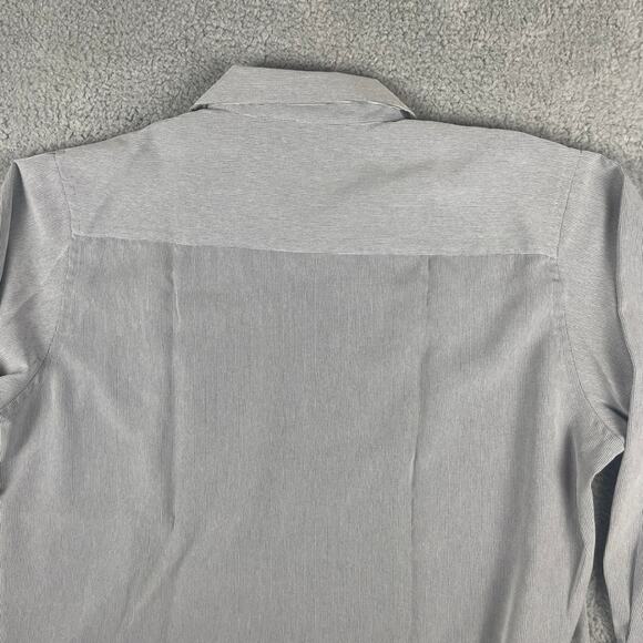 Daniel Hechter Men's 17.5-32/33 Blue 100% Polyester Long Sleeve Button Up Shirt - Picture 14 of 16